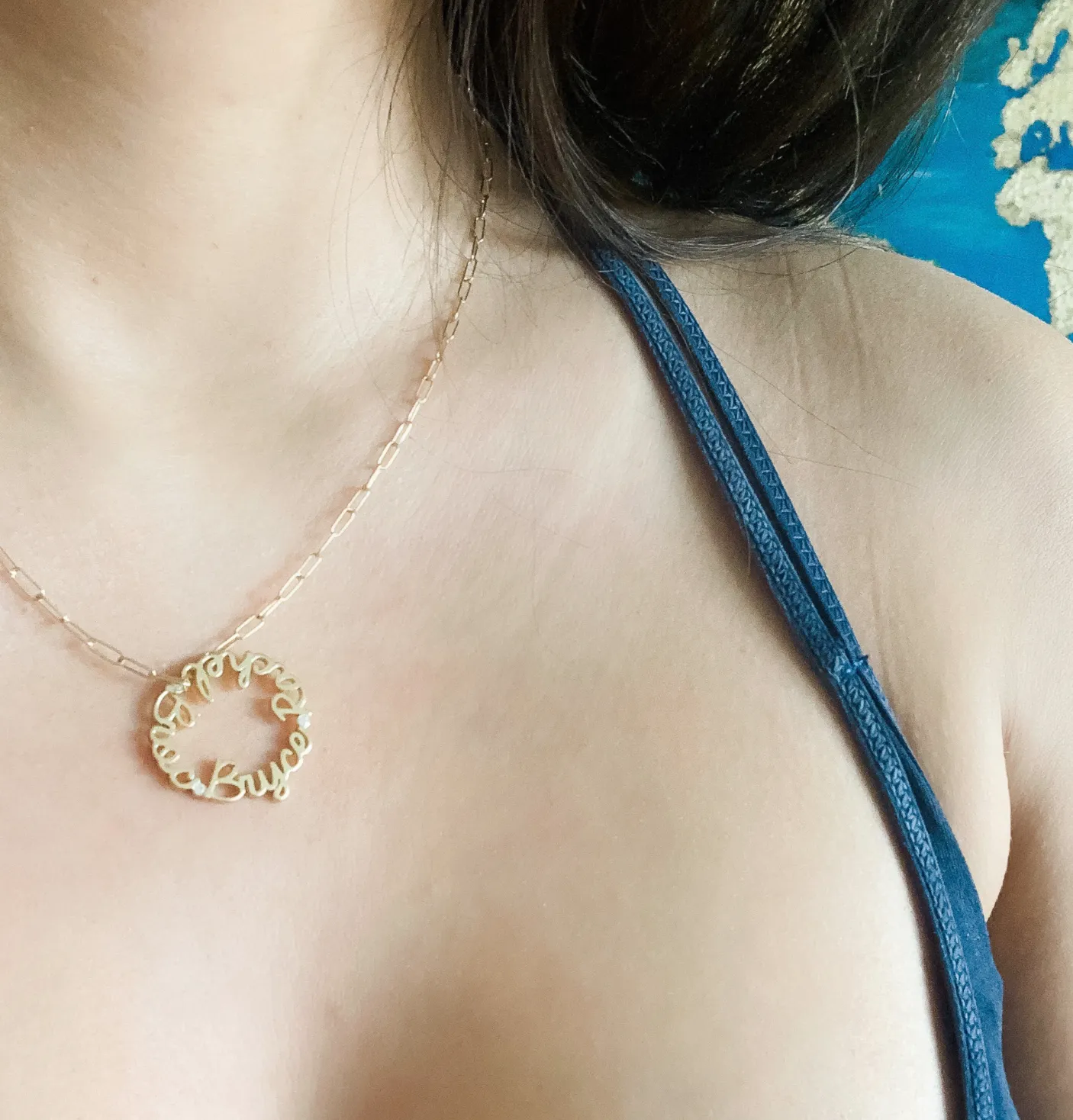 14K Circle of Love Necklace