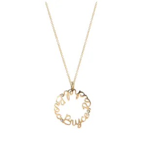 14K Circle of Love Necklace