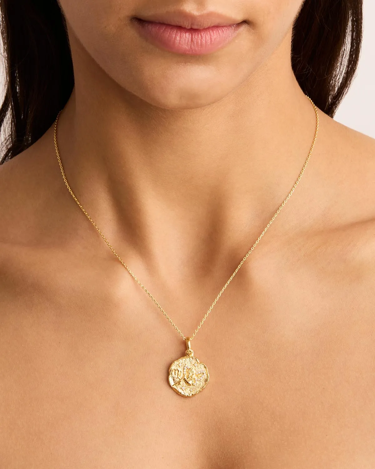 18k Gold Vermeil She is Zodiac Necklace - Virgo