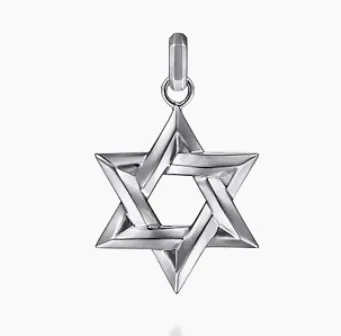 925 Sterling Silver Star of David Pendant