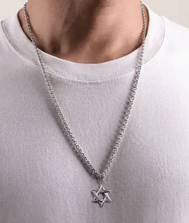 925 Sterling Silver Star of David Pendant