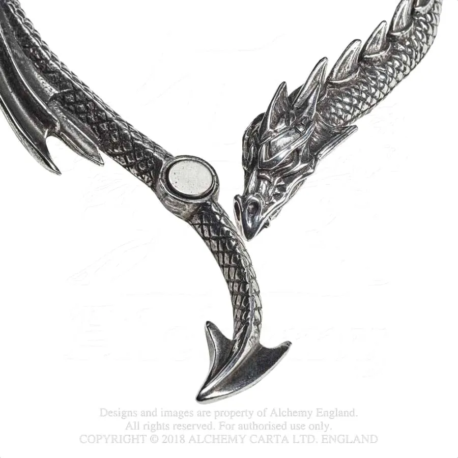 Alchemy Gothic Dragons Lure Bangle A124