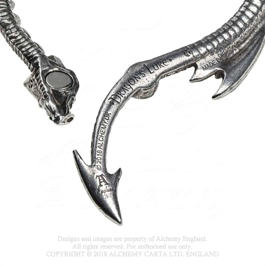 Alchemy Gothic Dragons Lure Bangle A124