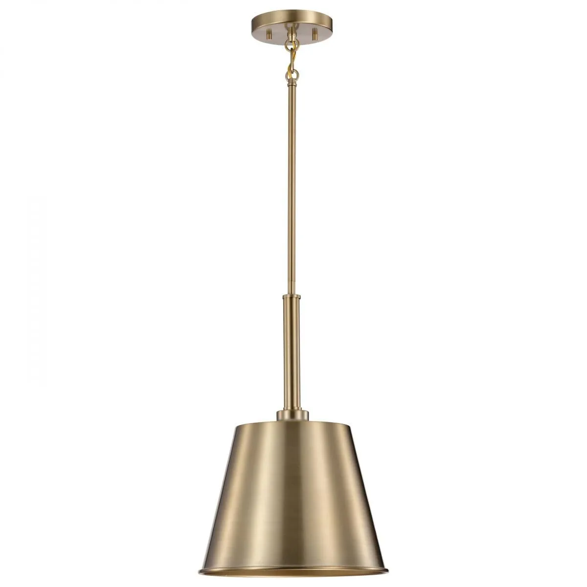 Alexis 11 in. Pendant Light Brass Finish