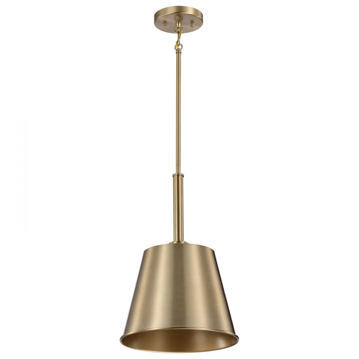 Alexis 11 in. Pendant Light Brass Finish