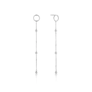 Ania Haie Modern Beaded Drop Earrings - Silver