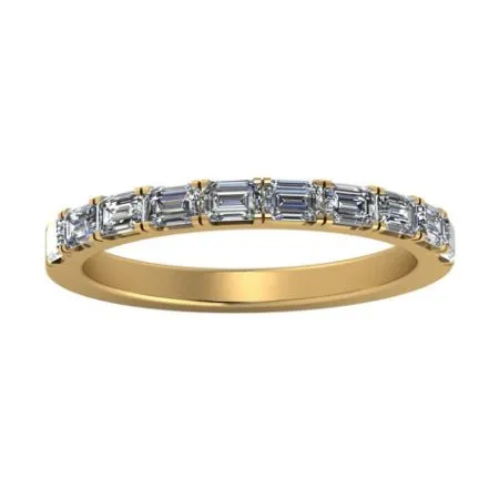 Anya Baguette Trendy Lab Diamond Wedding Ring