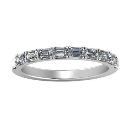 Anya Baguette Trendy Lab Diamond Wedding Ring