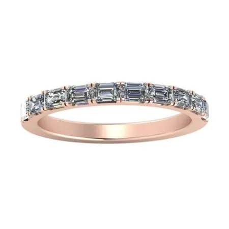 Anya Baguette Trendy Lab Diamond Wedding Ring