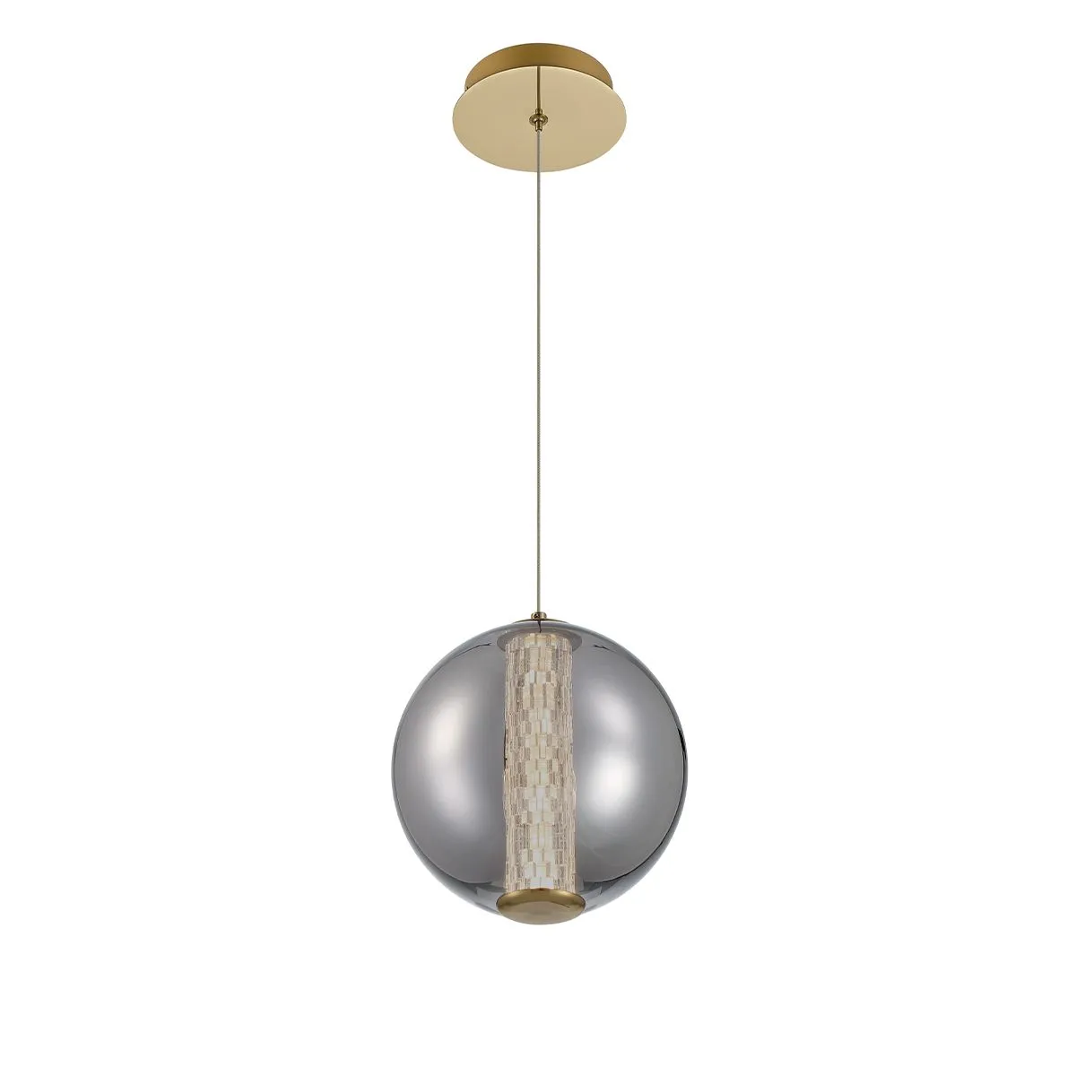 Atomo 9 in. LED Pendant Light Chrome Finish