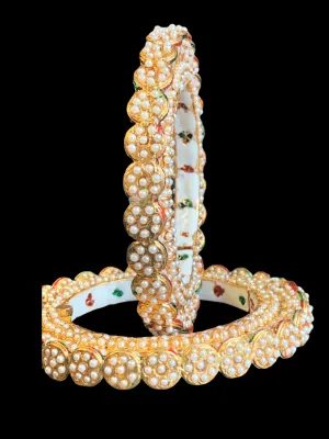 B47 Pearl rajwadi style bangles (READY TO SHIP )