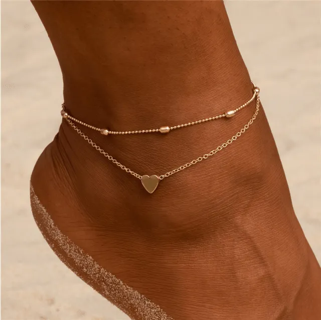 Boho Gold Ankle Bracelets