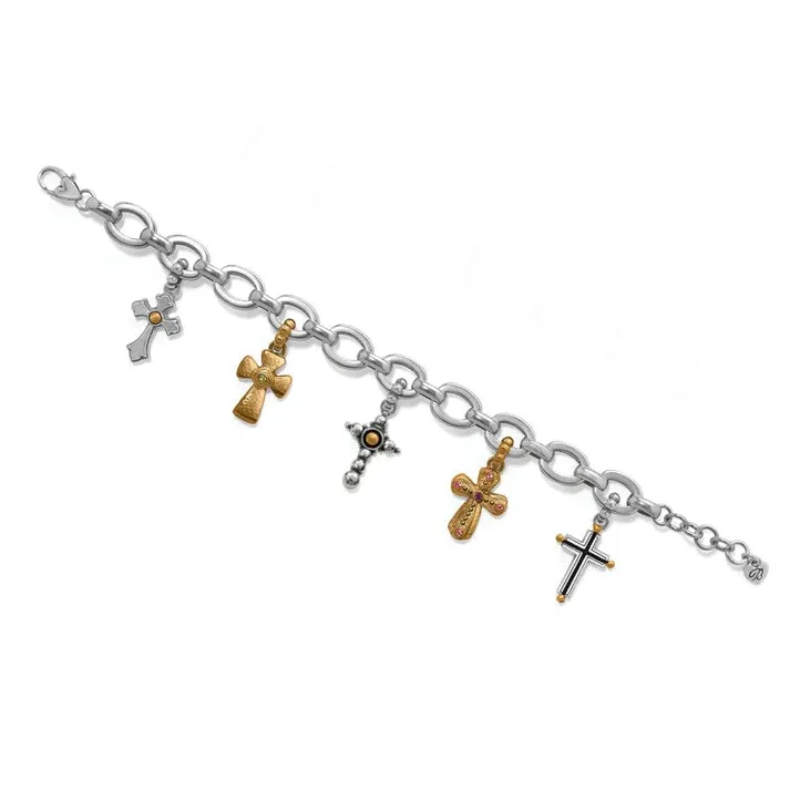 Brigthon Women's Majestic Cross Charm Bracelet