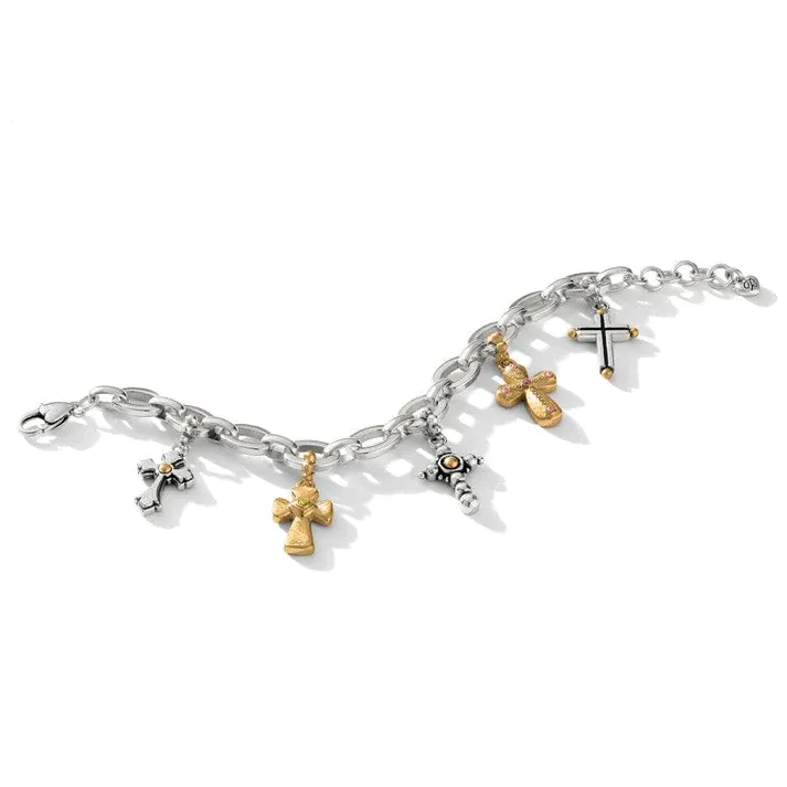 Brigthon Women's Majestic Cross Charm Bracelet