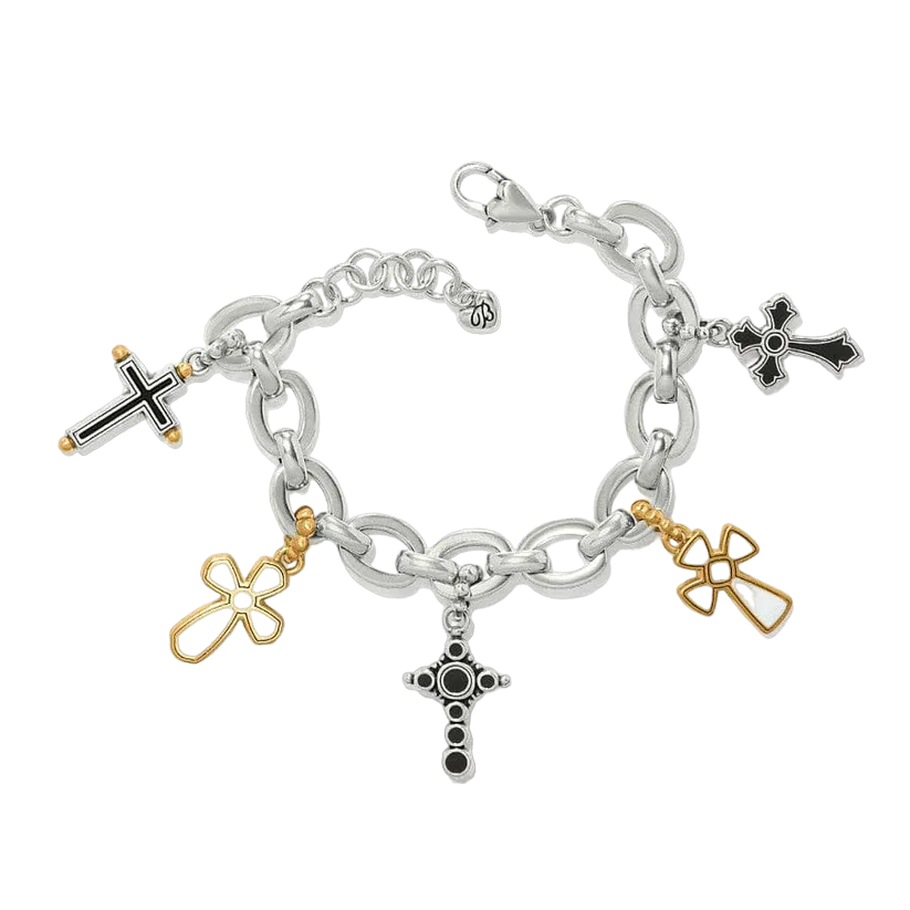 Brigthon Women's Majestic Cross Charm Bracelet