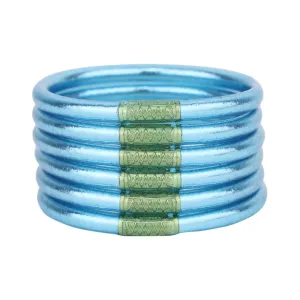 BuDhaGirl | Set of Six | All Weather Bangles in Azure