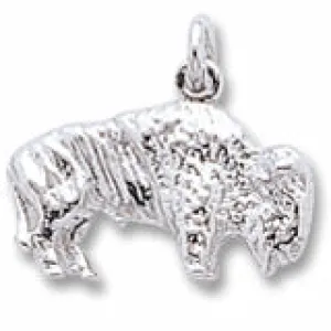 Buffalo Charm In Sterling Silver