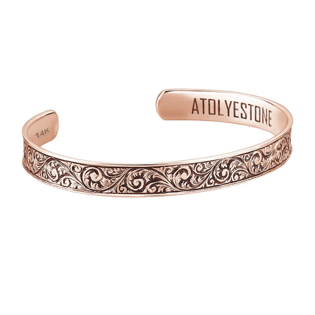 Classic Cuff Bracelet - Solid Gold