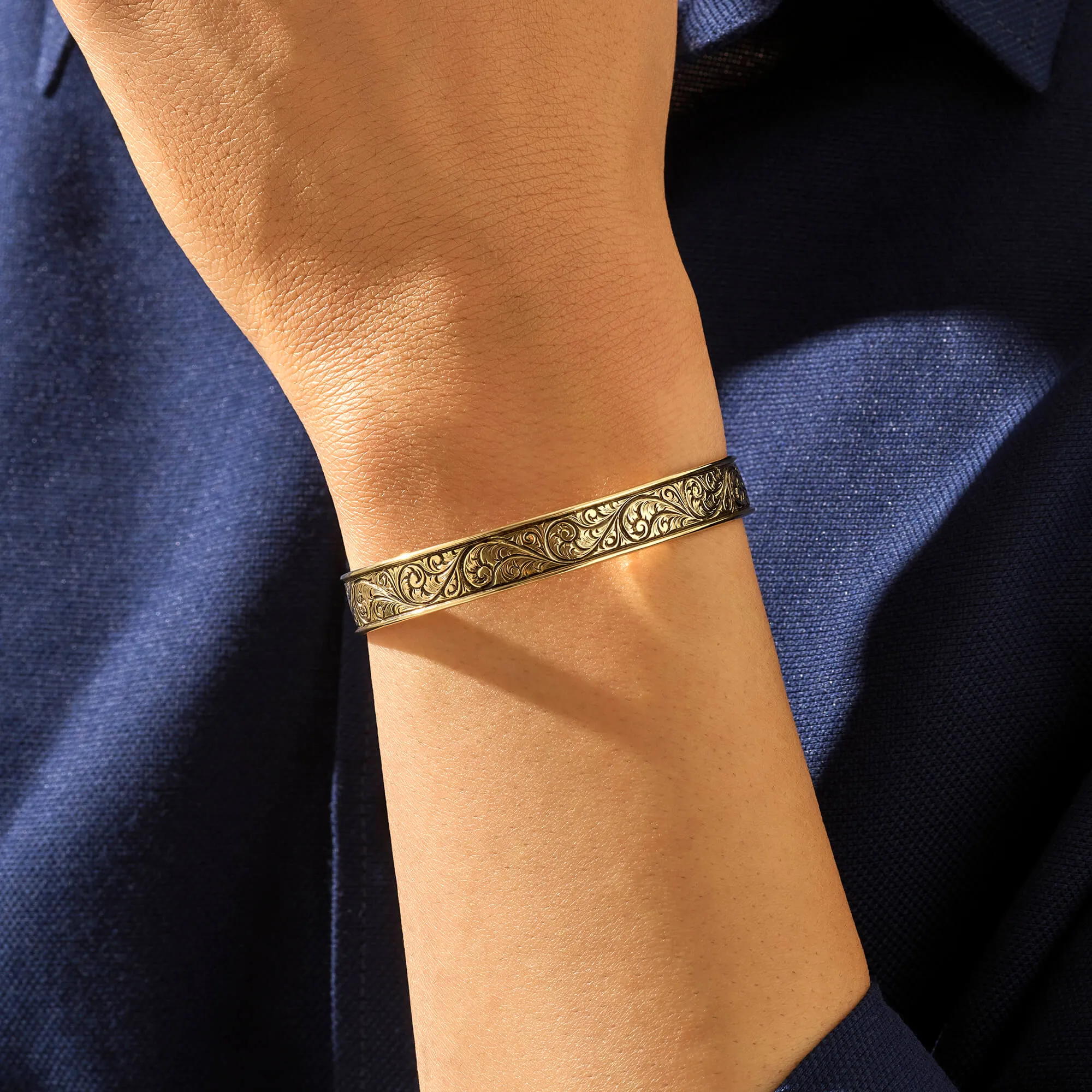 Classic Cuff Bracelet - Solid Gold