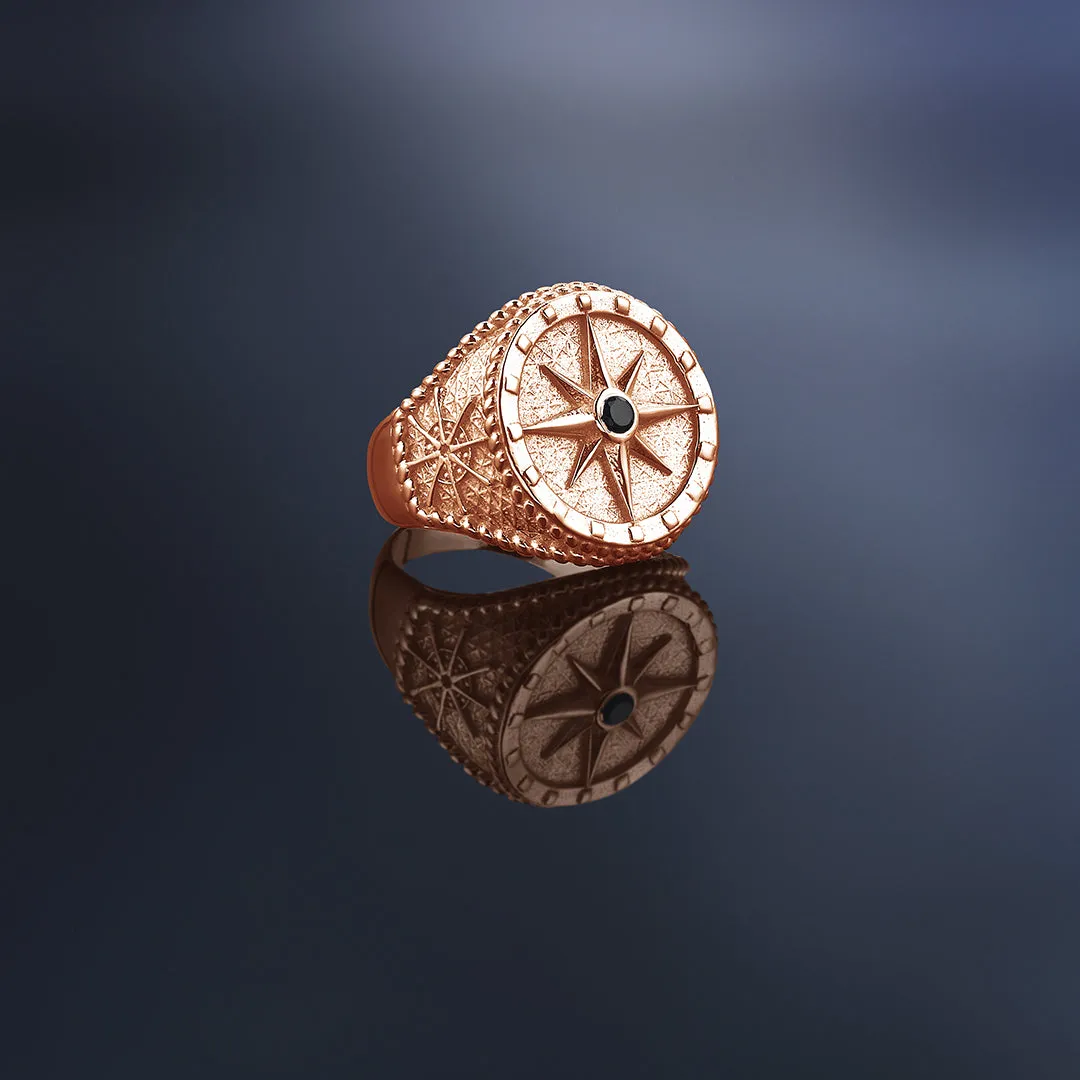 Compass Ring - Solid Gold