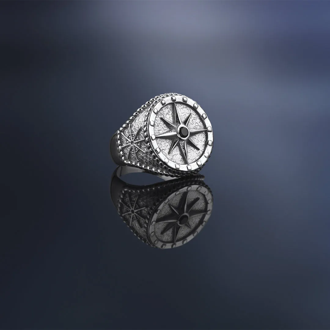 Compass Ring - Solid Gold