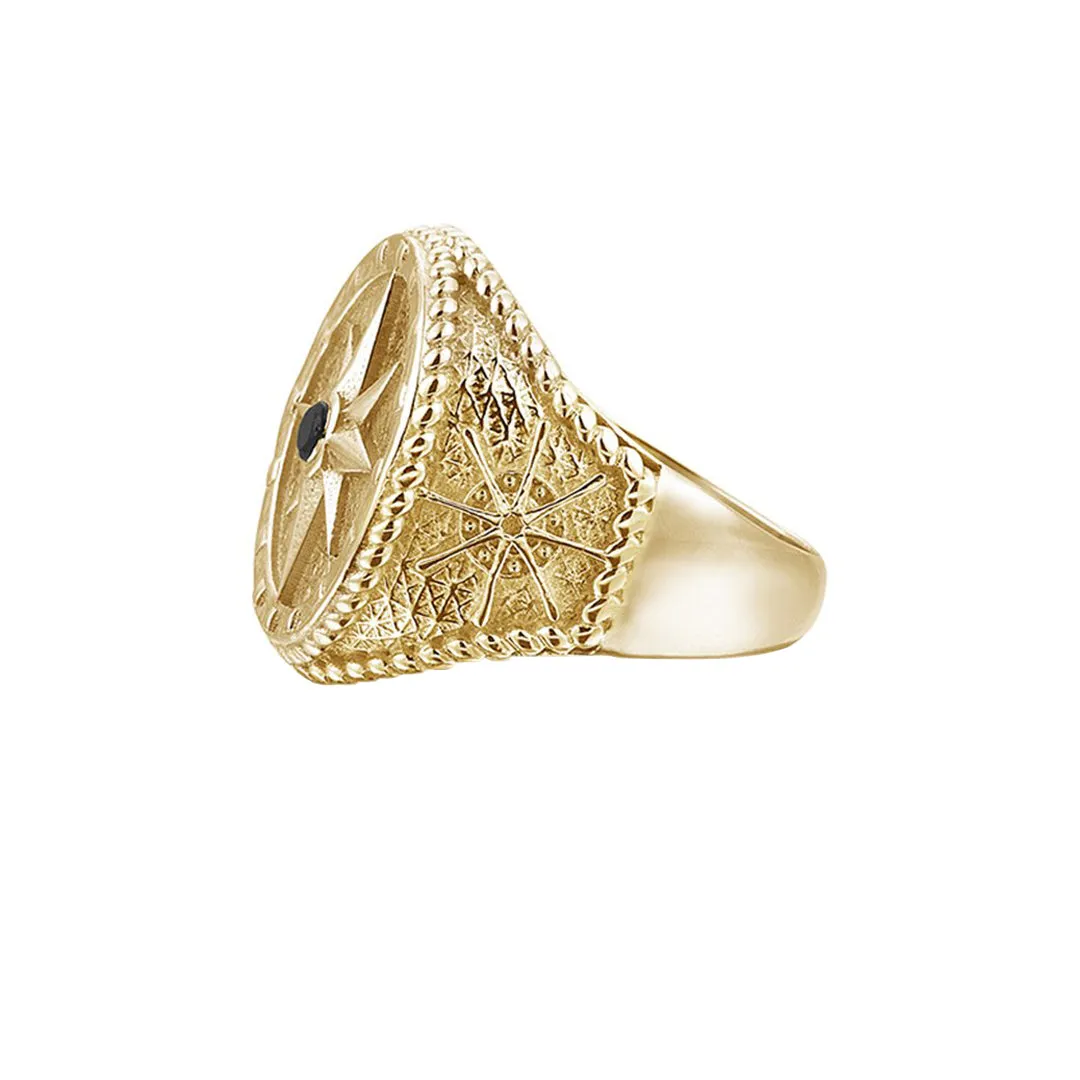 Compass Ring - Solid Gold