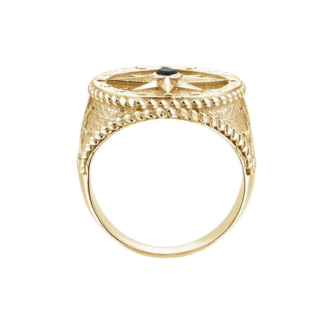 Compass Ring - Solid Gold