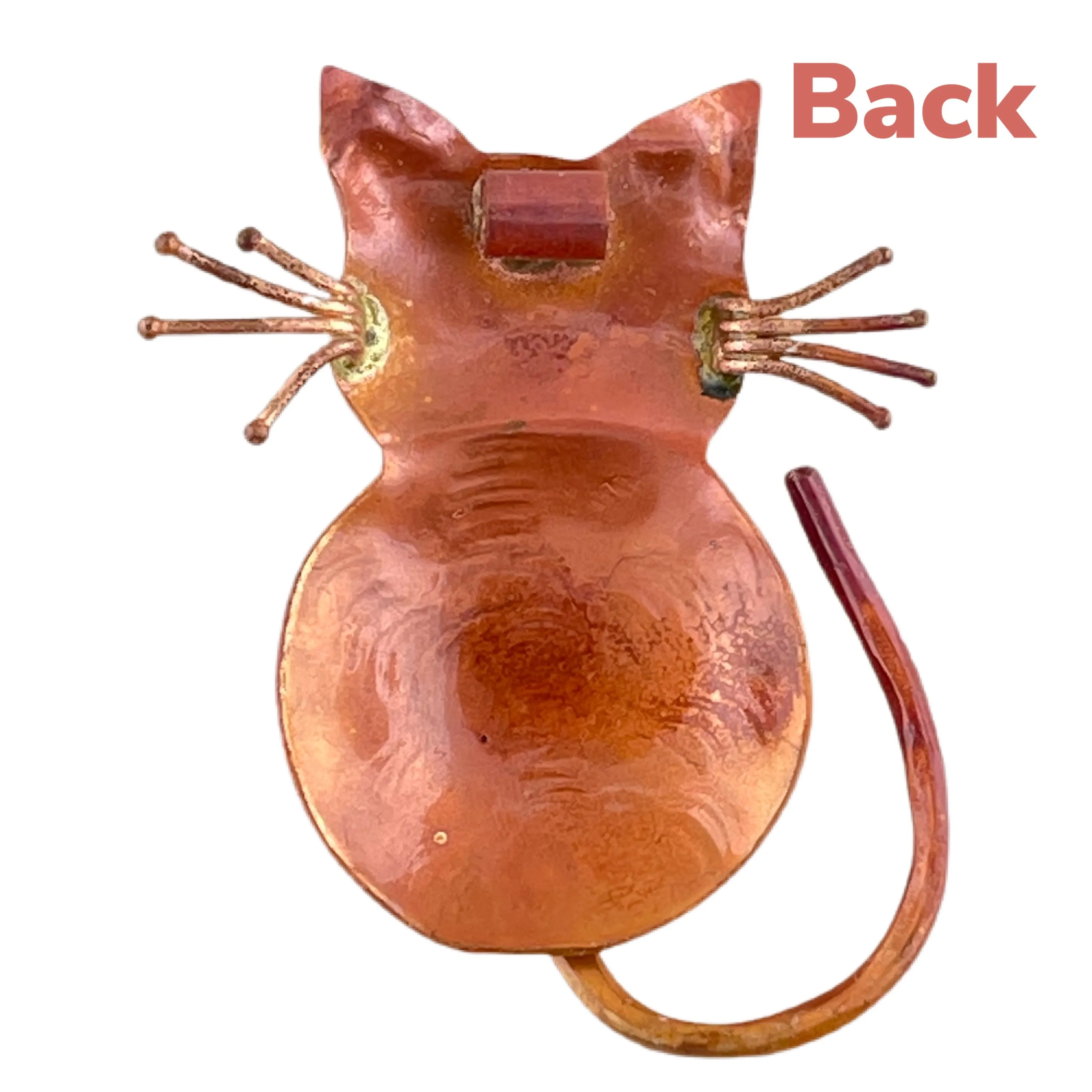 Copper Cat Pendant, Aloof Kitty