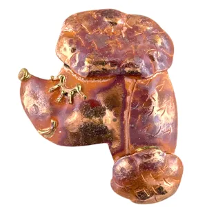 Copper Poodle Pendant