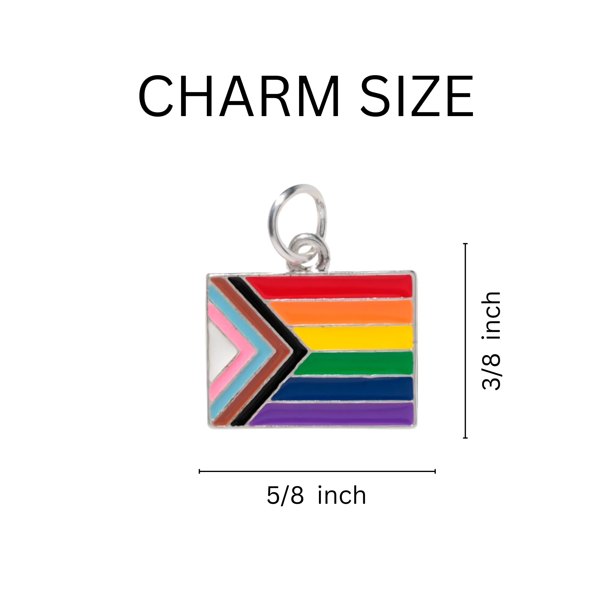 Daniel Quasar Flag Charm Necklaces