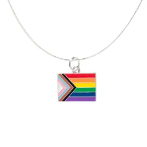 Daniel Quasar Flag Charm Necklaces