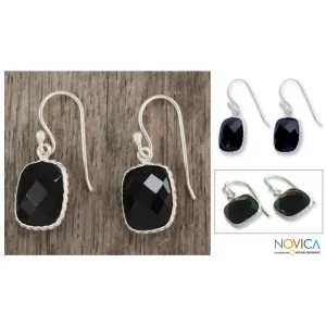 Delhi Darkness Sterling Silver Earrings