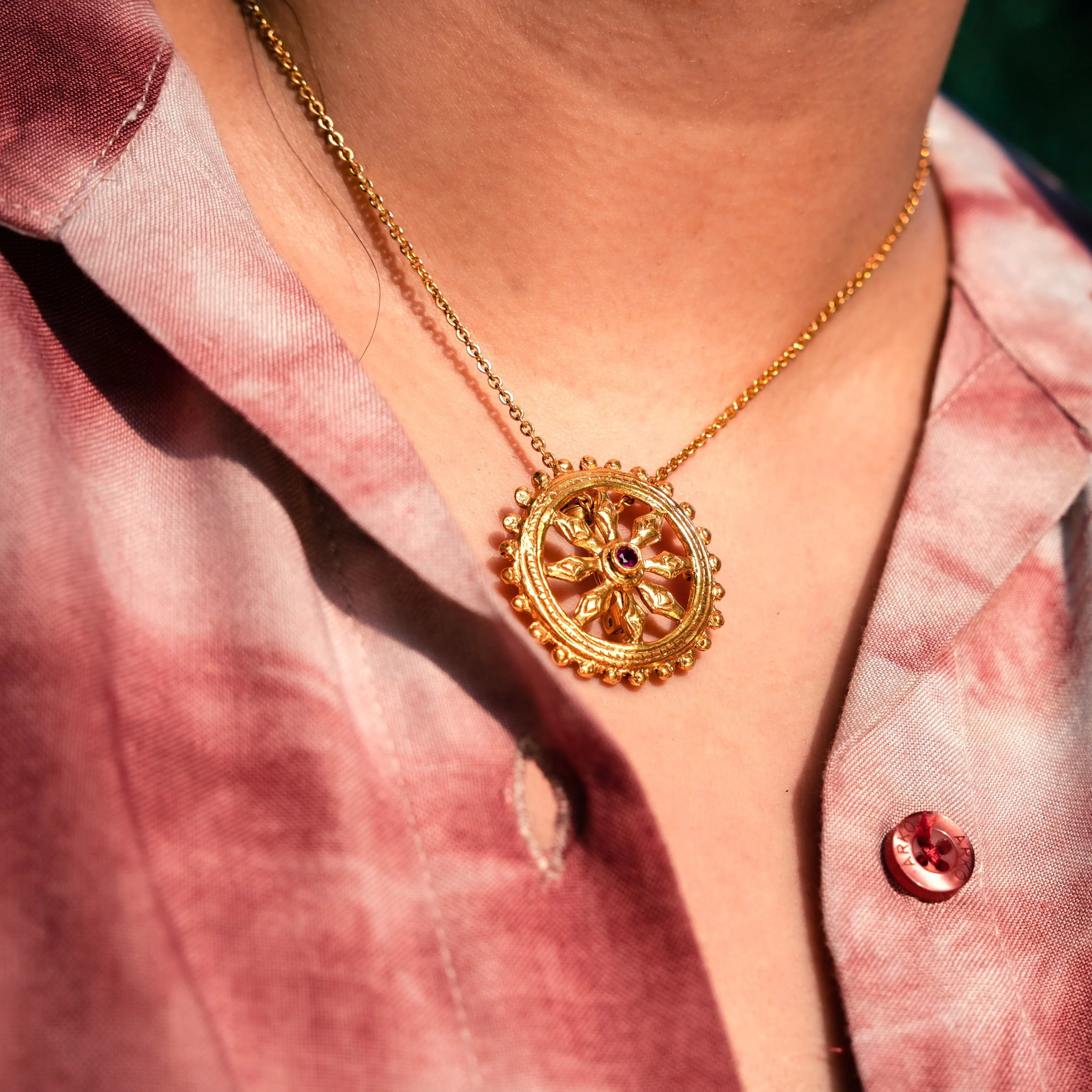 Dharmawheel Necklace