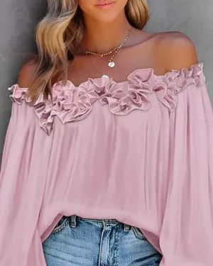 Dressy Casual Off Shoulder Top