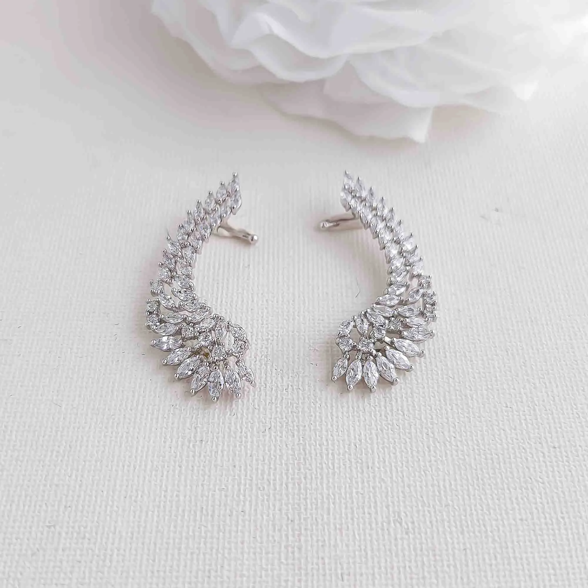 Ear Cuffs With or Without Pearl Drop-Adena