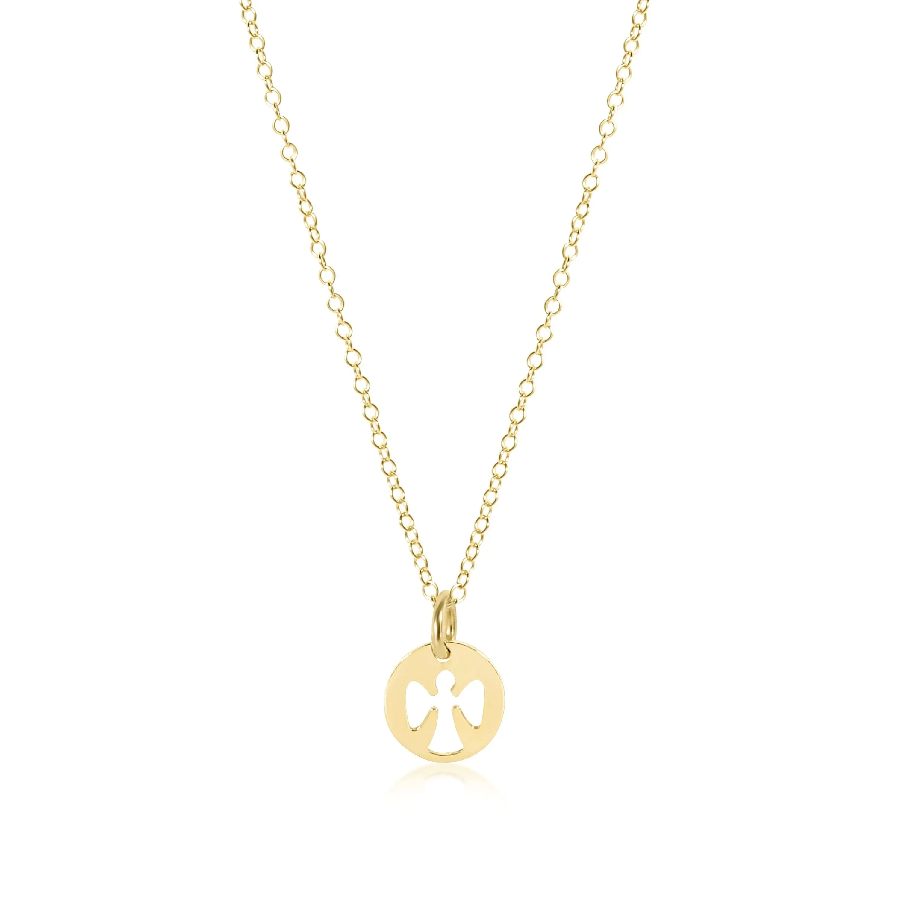 egirl guardian angel necklace gold