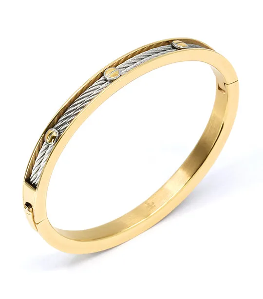 Forever Eternity Bangle Yellow Gold