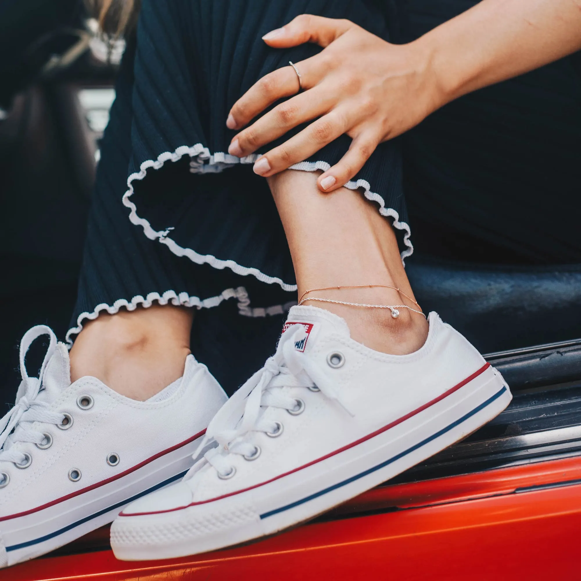 Freedom Silver Anklet