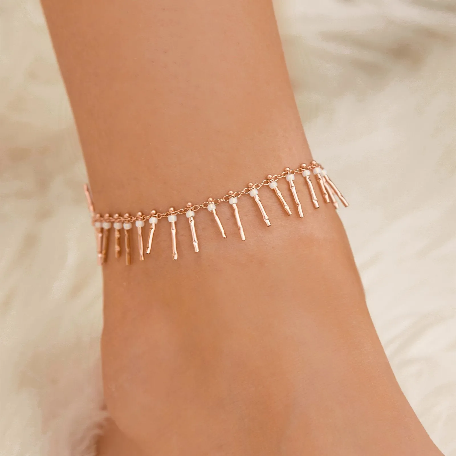 Fringe Bead Anklet