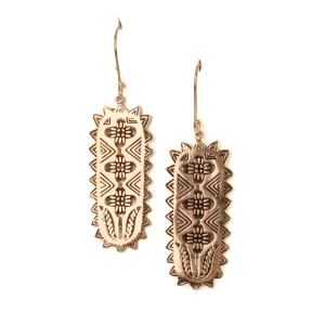 Gladys Brass Earrings by Handker