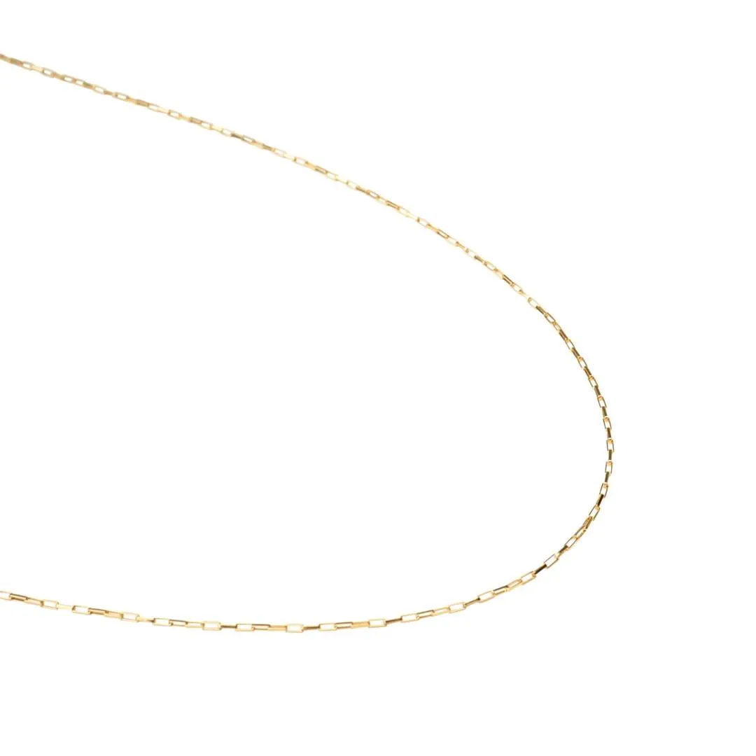 Gold Filled Initial Rectangle Necklace