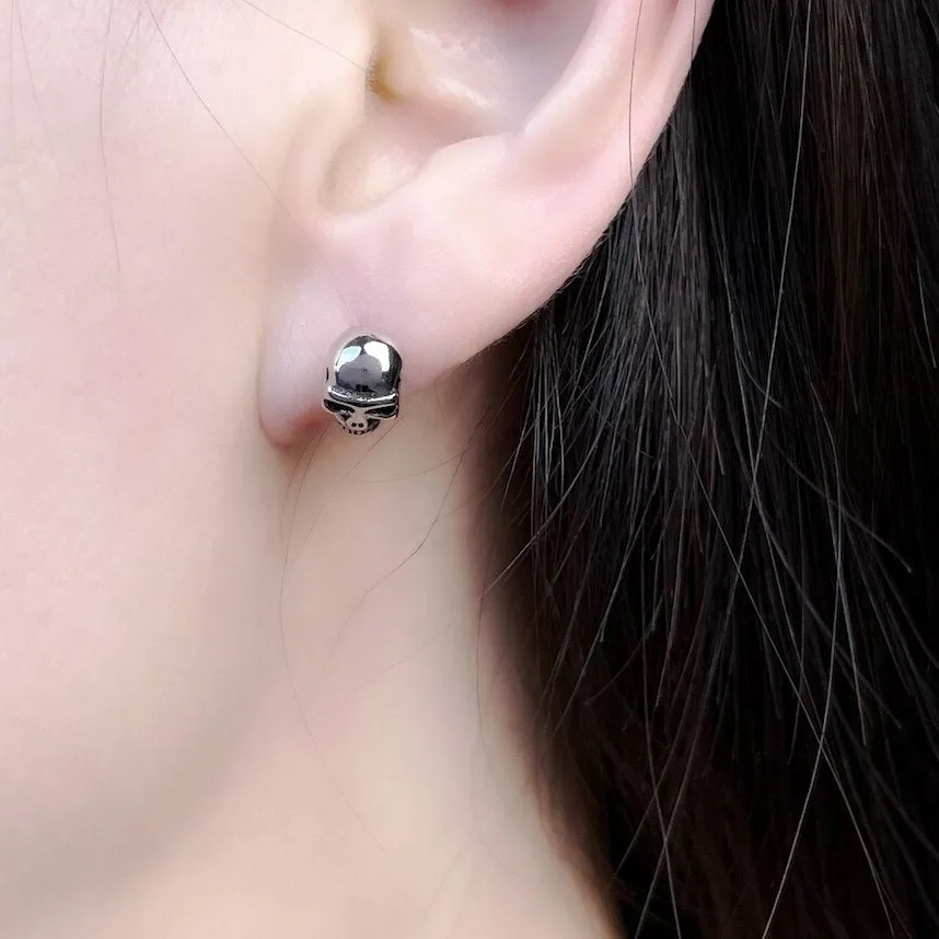 Gothic Skull Stud Earrings