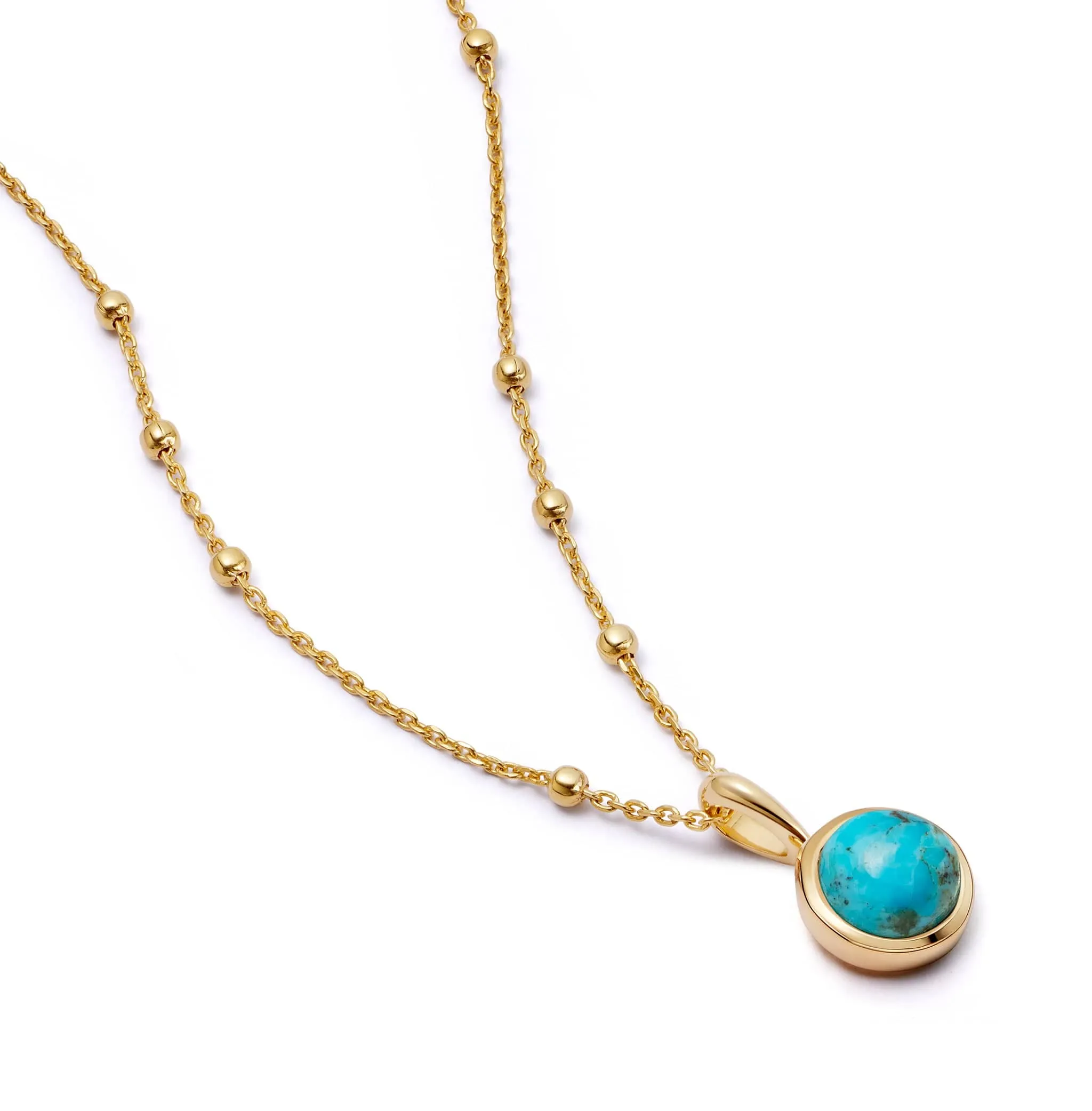 Healing Stone Necklace 18ct Gold Plate