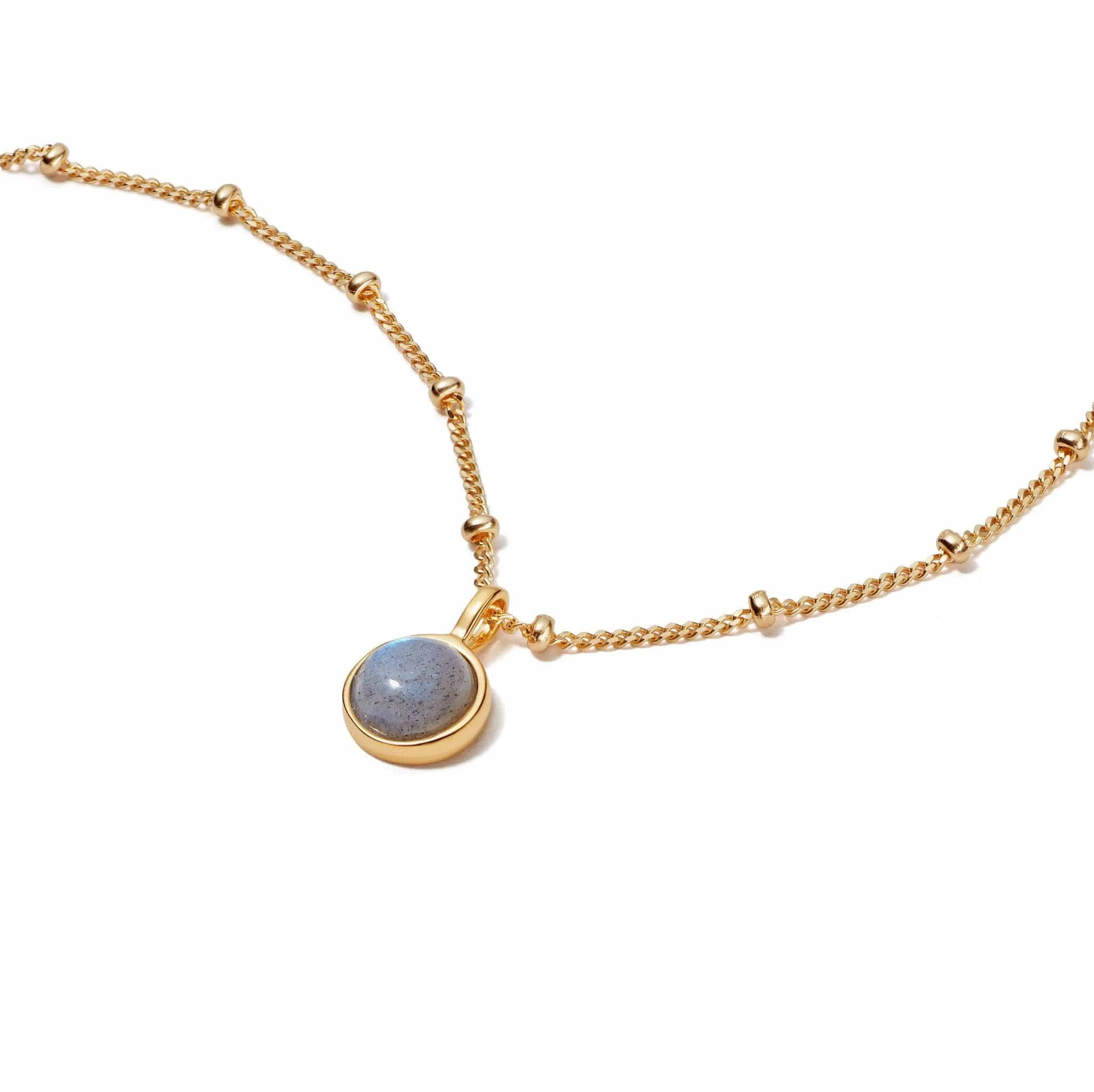 Healing Stone Necklace 18ct Gold Plate