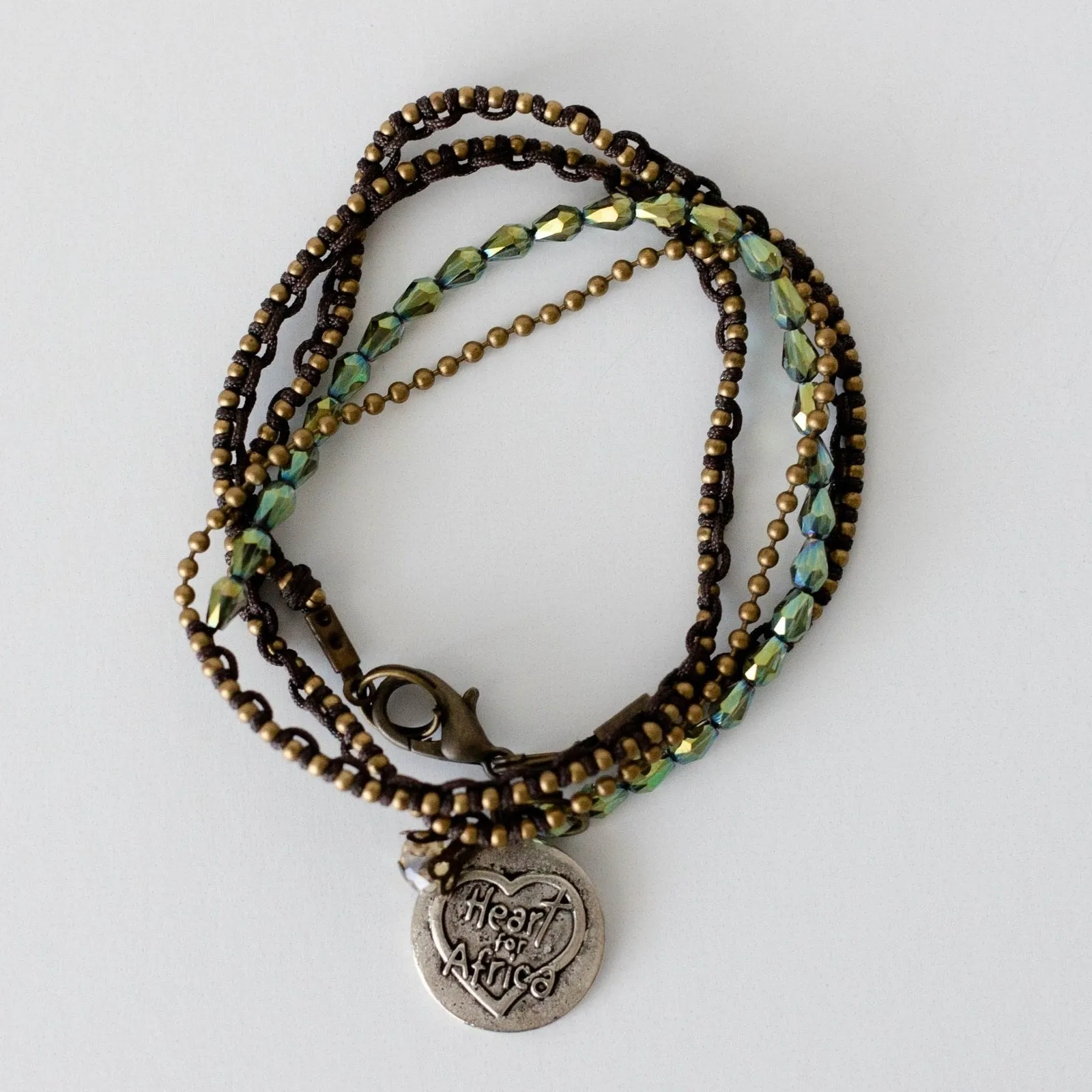 Heart for Africa Triple Wrap Bracelet