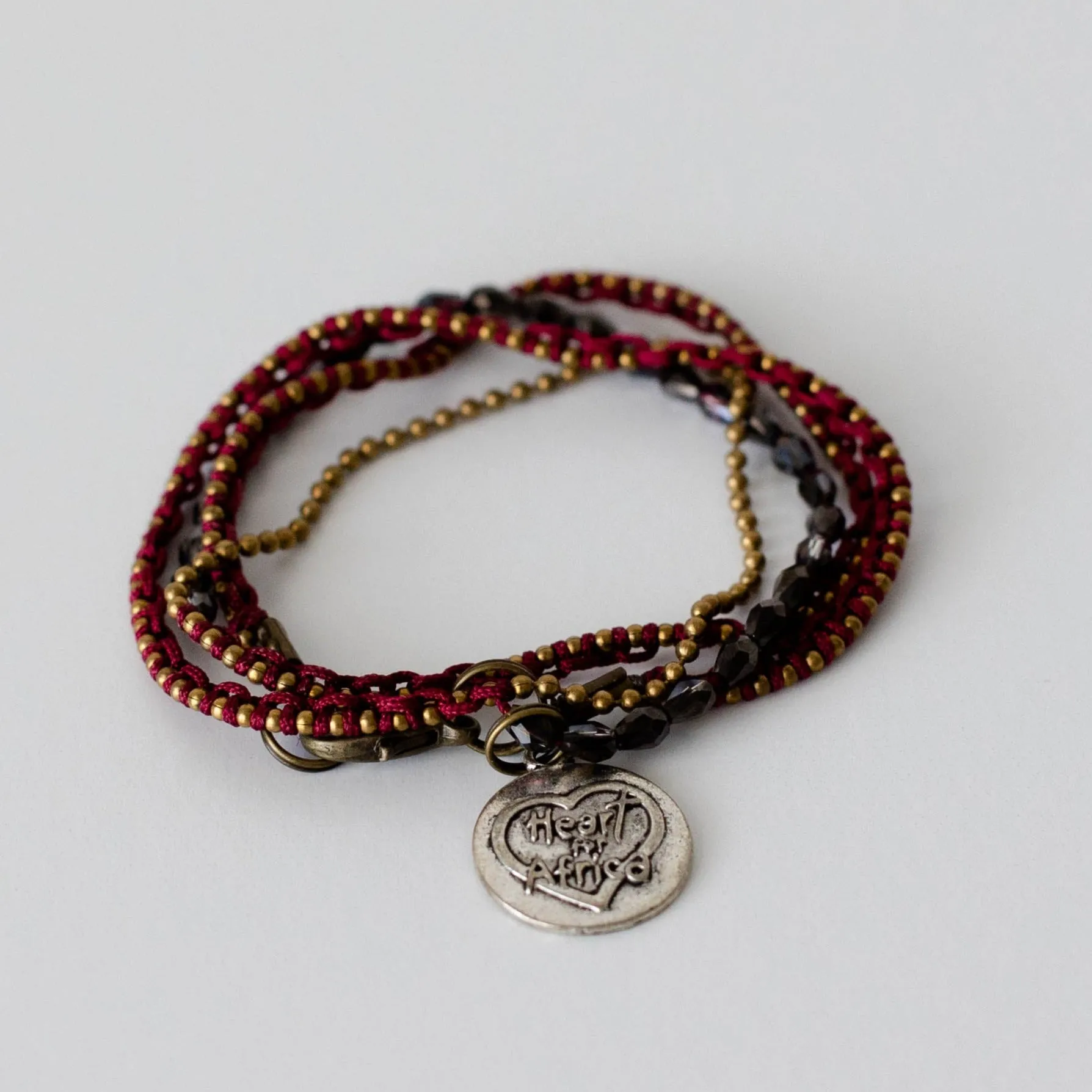 Heart for Africa Triple Wrap Bracelet