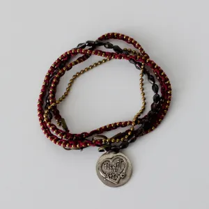 Heart for Africa Triple Wrap Bracelet