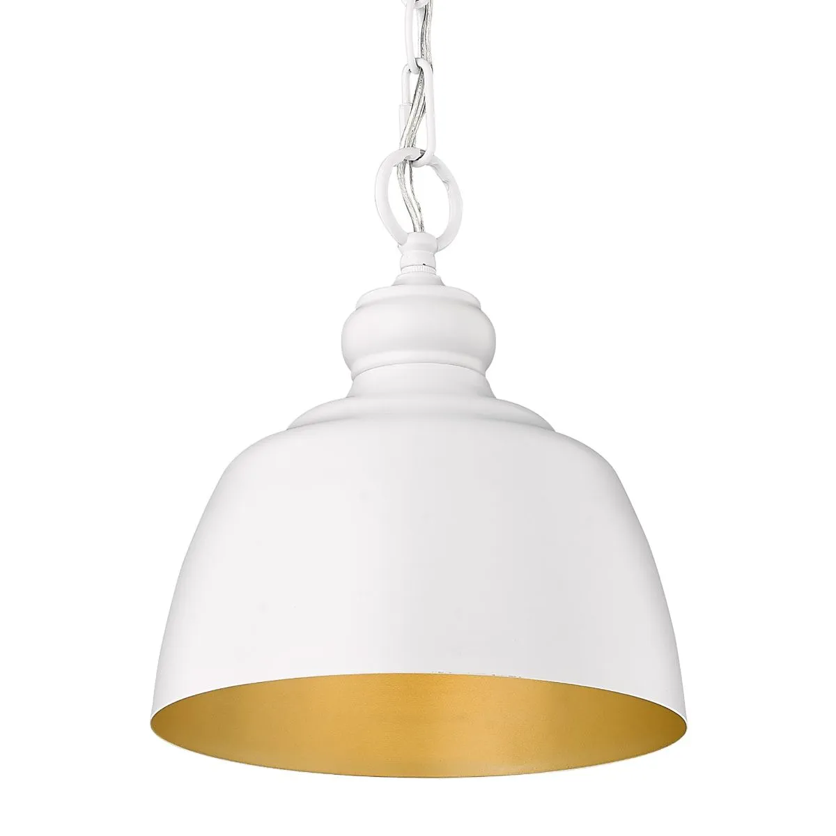 Holmes 9 in. Pendant Light Matte White Finish