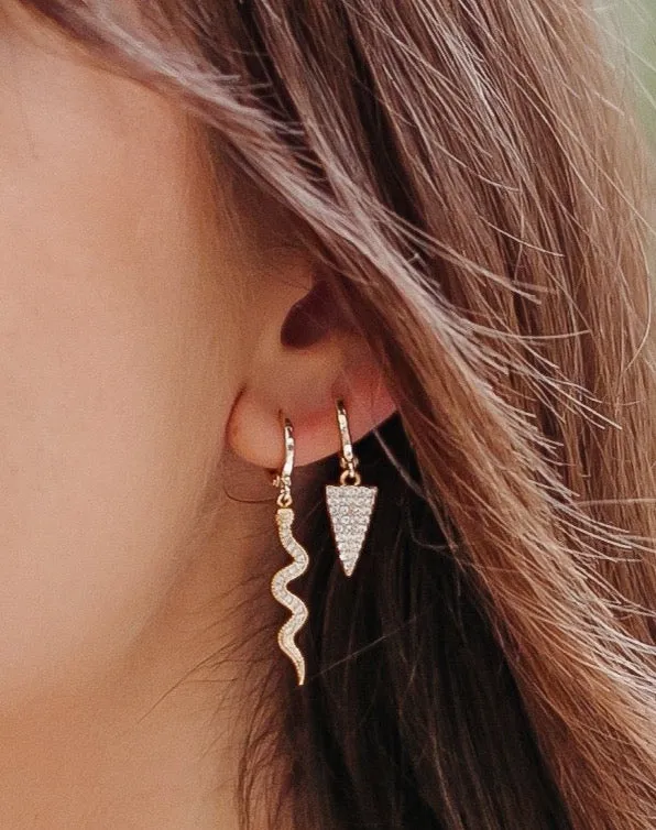 In My Skin Snake Huggie Earrings