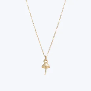 Itty Bitty Mushroom Charm Necklace